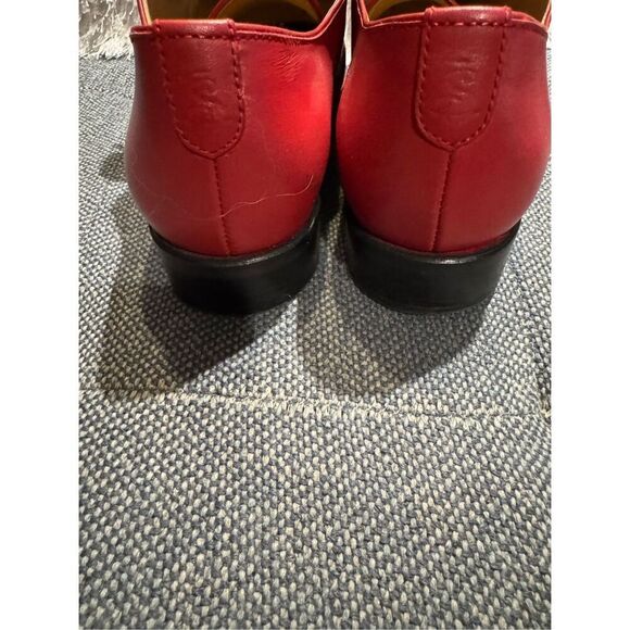 The Office of Angela Scott Ms. Jane Red Kiltie Loafer 37.5W US 7.5 - Picture 3 of 7